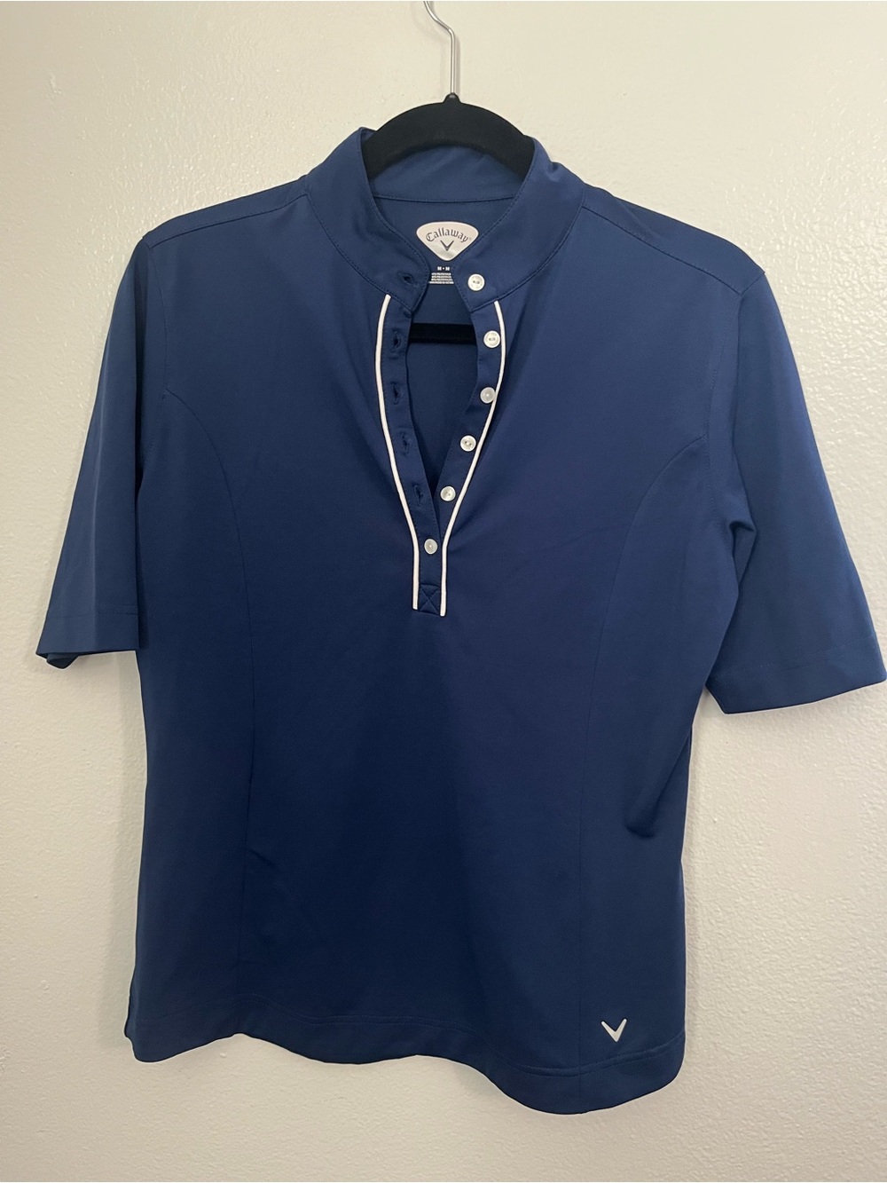 Callaway Women's Navy Short-Sleeve Polo